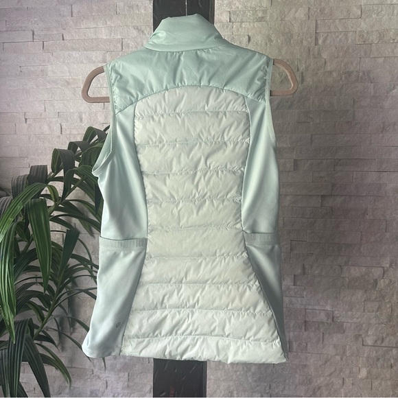 Lululemon “Down for it All” Delicate Mint Sea foam Green Goose Down Vest Size 8 - Picture 3 of 15